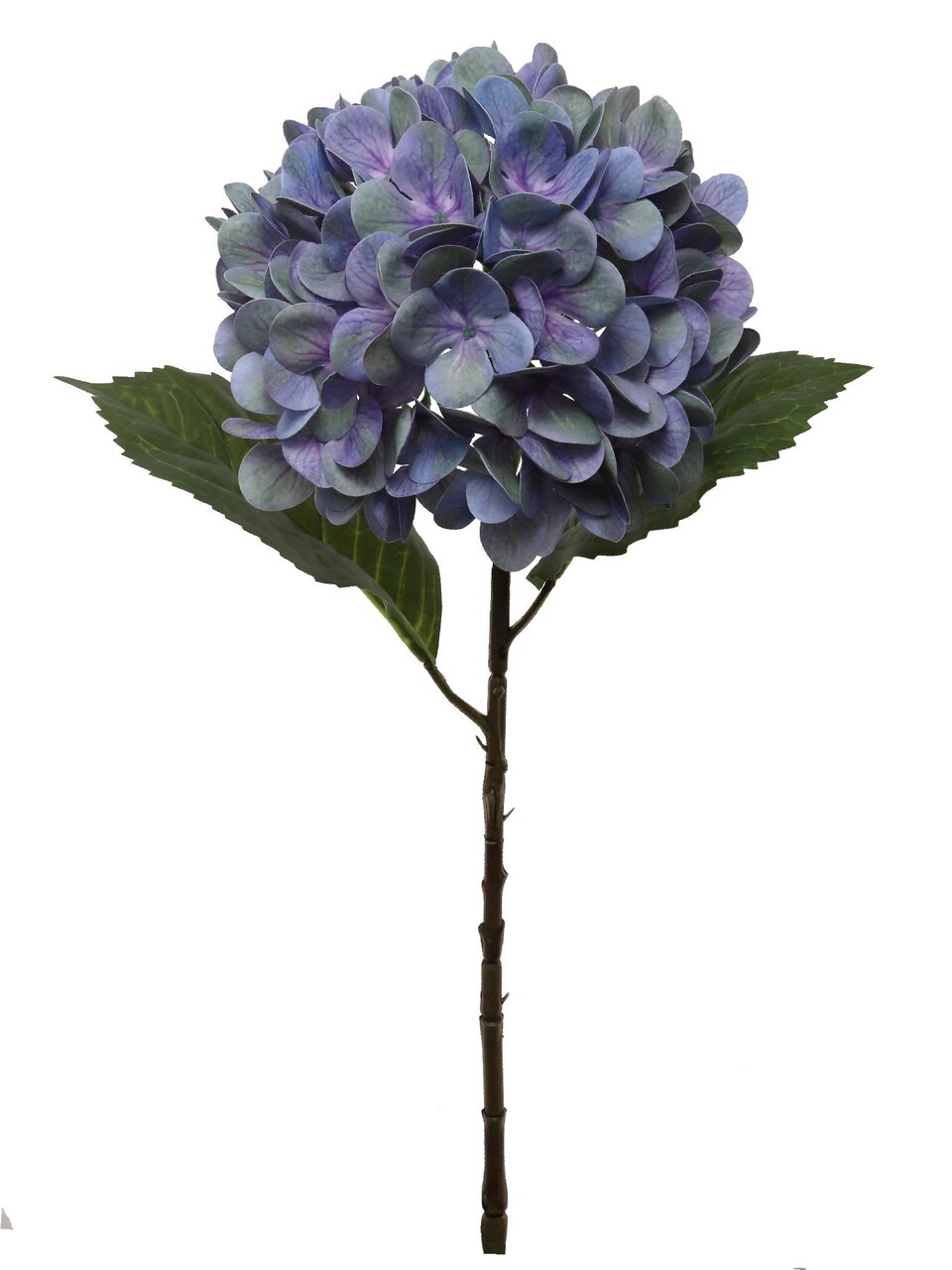 17.75" Artificial Hydrangea Stem with 8" Bloom – Realistic Faux Flower for Home Décor, Bouquets, and Floral Arrangements